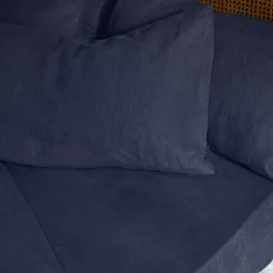 New Linen Blend Fitted Sheet Linen Bedding|Fitted Sheets