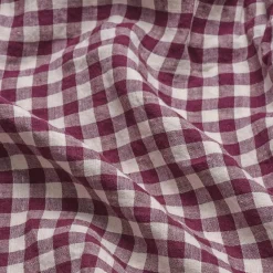Linen Blend Pillowcase (Pair) Gingham Bedding|Linen Bedding