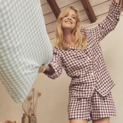 Best Pajama Shorts Set Women Pajama Sets|Linen Pajamas