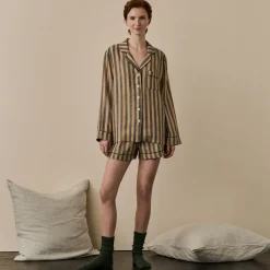 Clearance d Linen Pajama Shorts Set Women Pajama Sets|Linen Pajamas