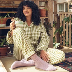 New Linen Pajama pants Women Gingham Pajamas|Linen Pajamas