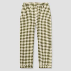 New Linen Pajama pants Women Gingham Pajamas|Linen Pajamas