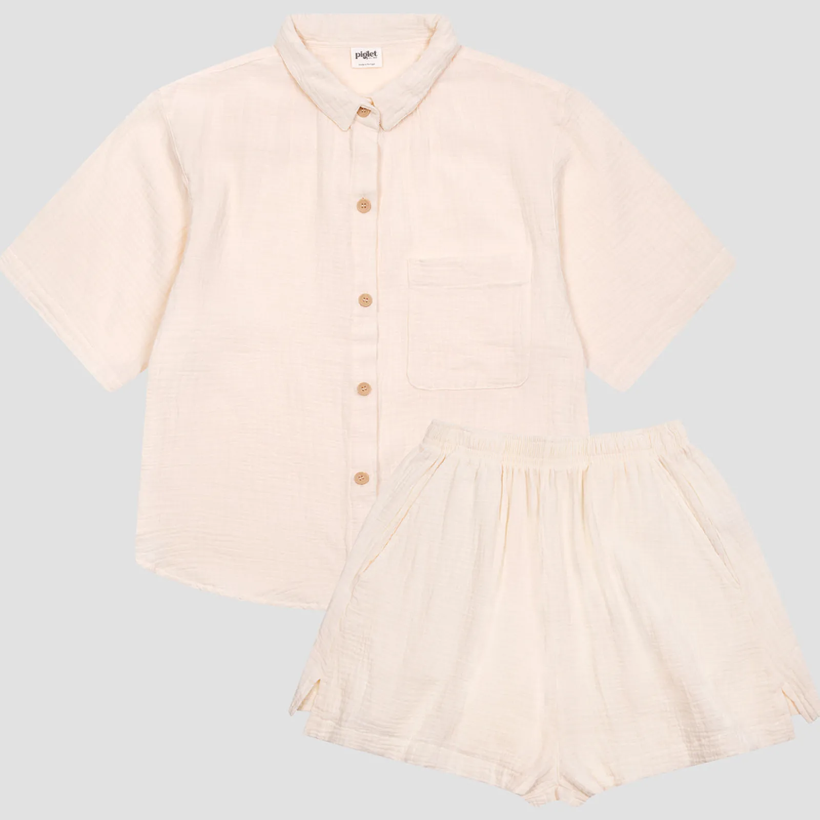 Outlet Cotton Gauze Women's Pajama Shorts Set Women Pajama Sets