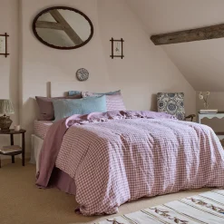 New 100% Linen Duvet Cover Gingham Bedding|Duvet Covers