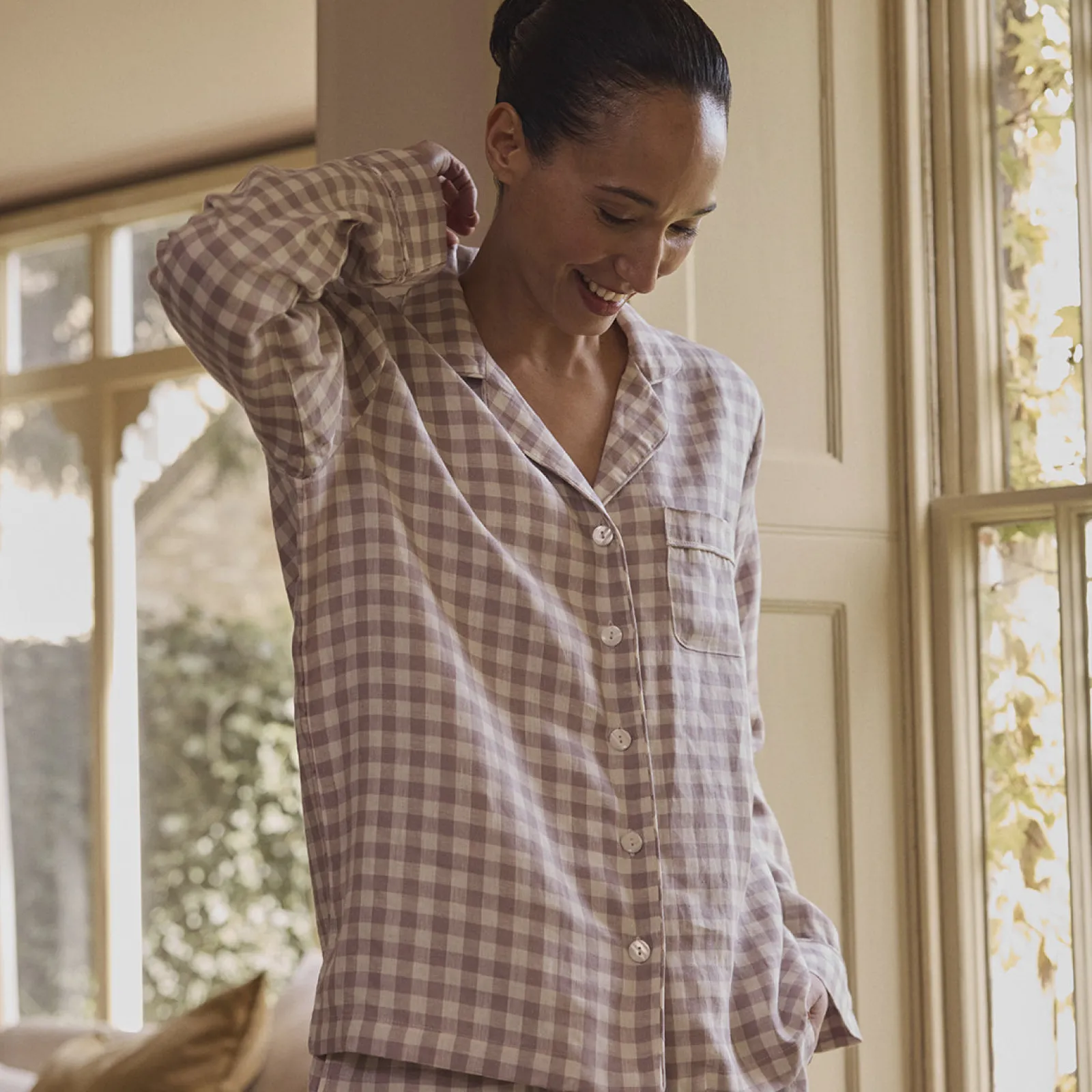 Sale Linen Women's Pajama Shirt Women Linen Pajamas