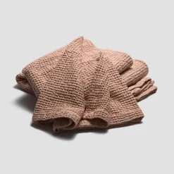 New French Rose Waffle Cotton Throw Blankets & Throws|Blankets & Throws