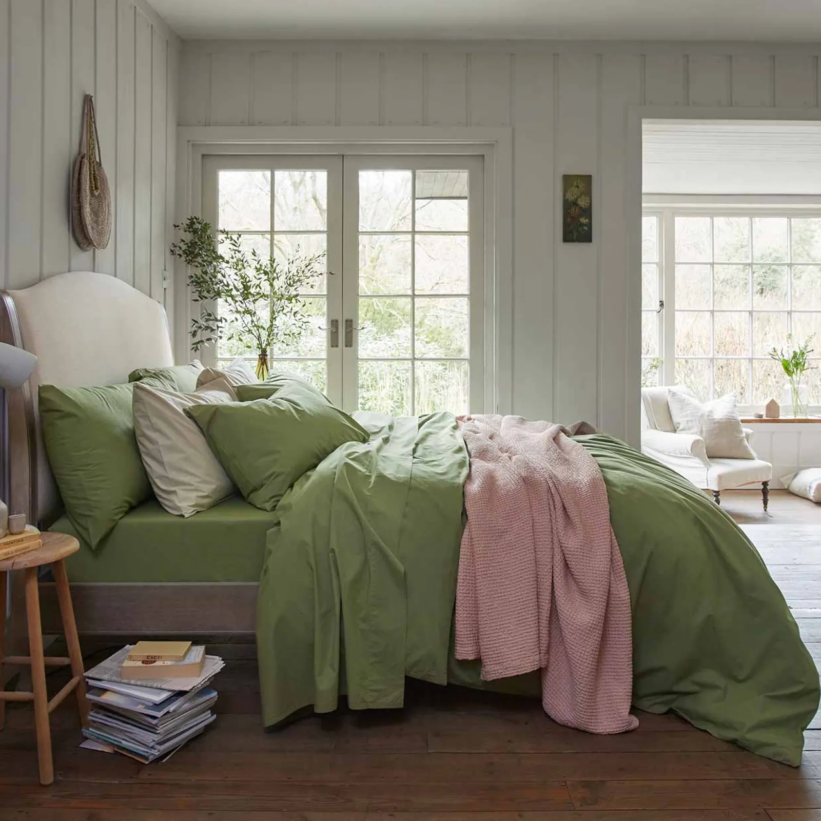 New French Rose Waffle Cotton Throw Blankets & Throws|Blankets & Throws