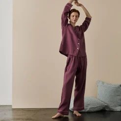 Discount Linen Pajama pants Women Linen Pajamas