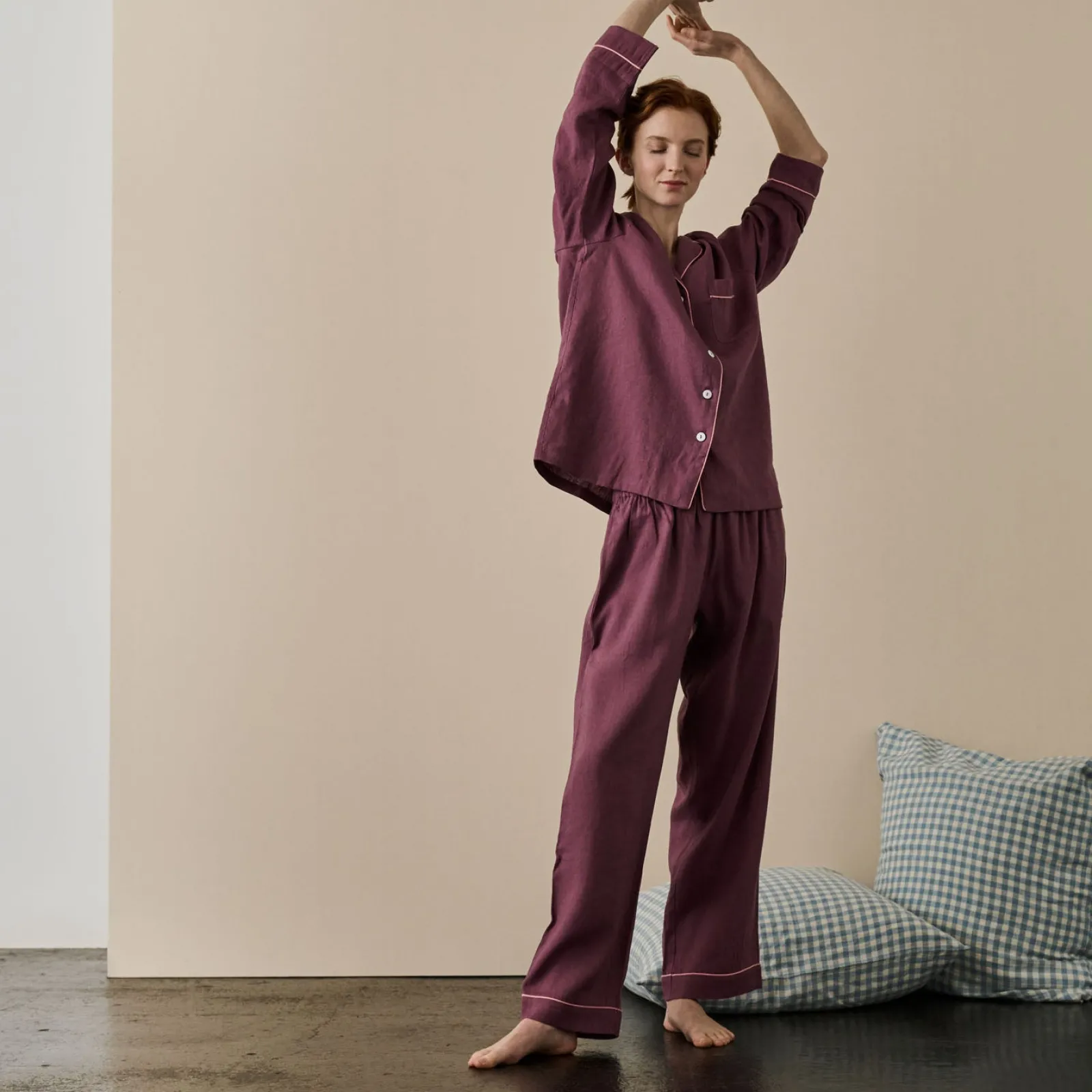 Discount Linen Pajama pants Women Linen Pajamas