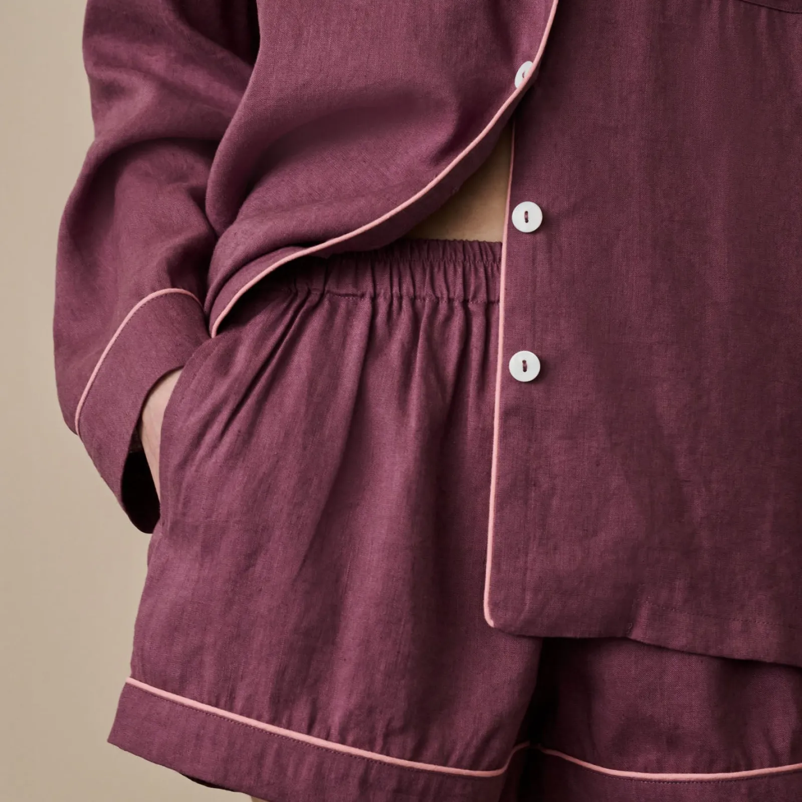 Best Linen Pajama Shorts Women Linen Pajamas