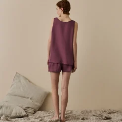Sale Linen Tencel Cami Set Women Linen Pajamas
