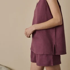 Sale Linen Tencel Cami Top Women Linen Pajamas