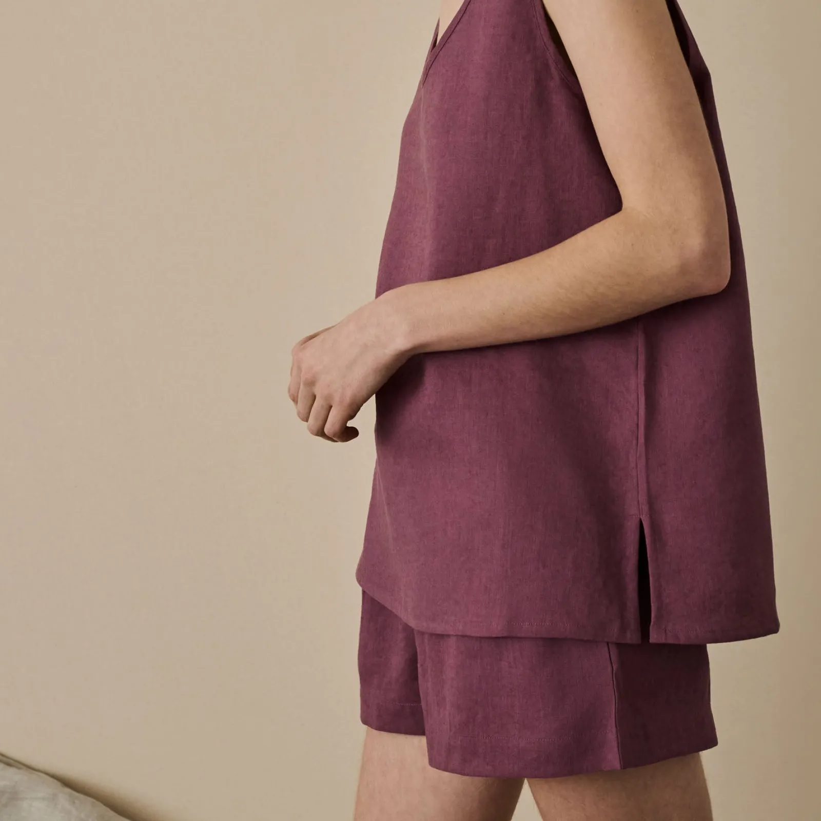 Sale Linen Tencel Cami Top Women Linen Pajamas