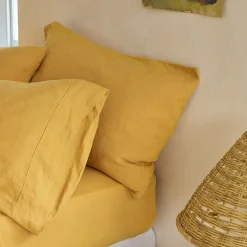 Online 100% Linen Fitted Sheet Linen Bedding|Fitted Sheets