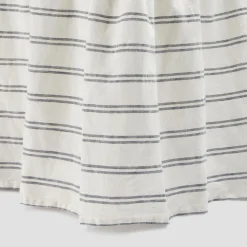 Online Kemptown Stripe Linen Blend Bed Skirt Striped Bedding|Bed Skirts