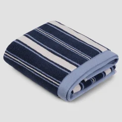 Shoreham Stripe Cotton Mat Striped Towels|Bath Mats