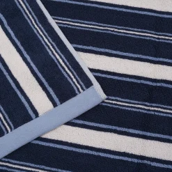 Shoreham Stripe Cotton Mat Striped Towels|Bath Mats