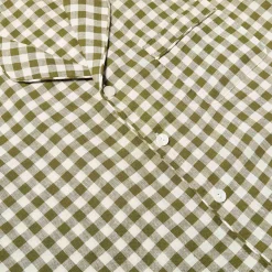 Sale Men's Linen Pajama Set Linen Pajamas|Gingham Pajamas