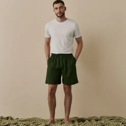 Hot Men's Linen Pajama Shorts Linen Pajamas