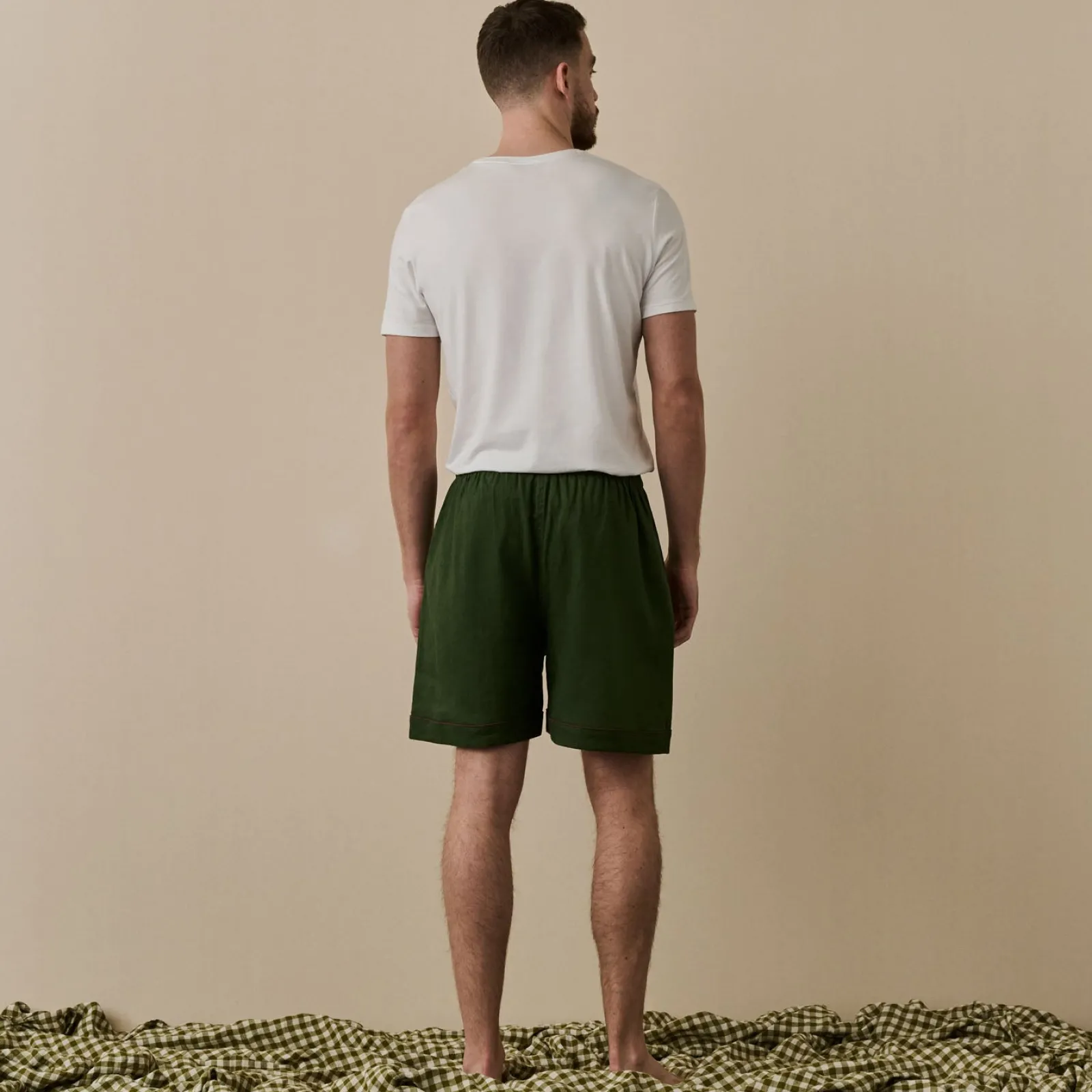 Hot Men's Linen Pajama Shorts Linen Pajamas