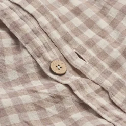 Sale Linen Blend Duvet Cover Gingham Bedding|Linen Bedding