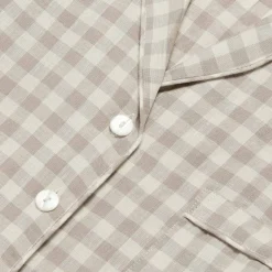 Best Pajama Shirt Women Linen Pajamas|Gingham Pajamas