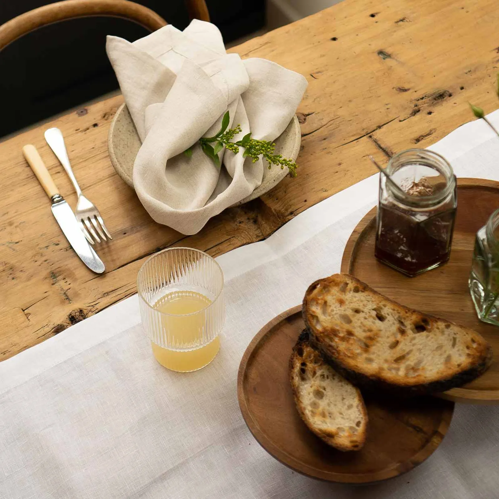 Discount 100% Linen Napkins Set of 4 Table Linens