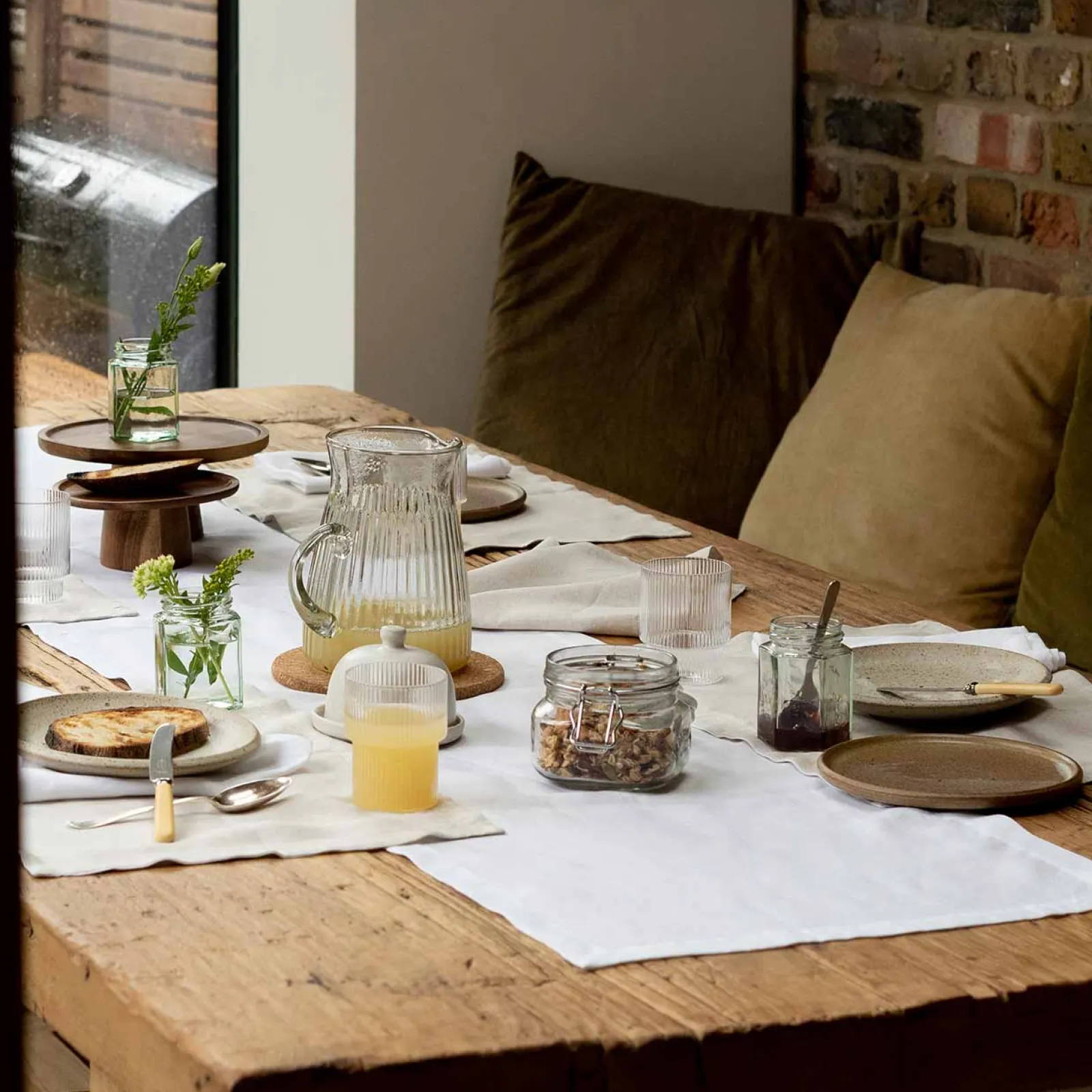 Clearance 100% Linen Placemat Set of 4 Table Linens