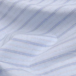 Pale Blue Favorite Shirt Stripe Cotton Pillowcases (Pair) Pillowcases|Striped Bedding