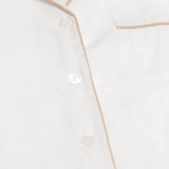 Outlet Linen Night Shirt Women Night Dresses|Linen Pajamas