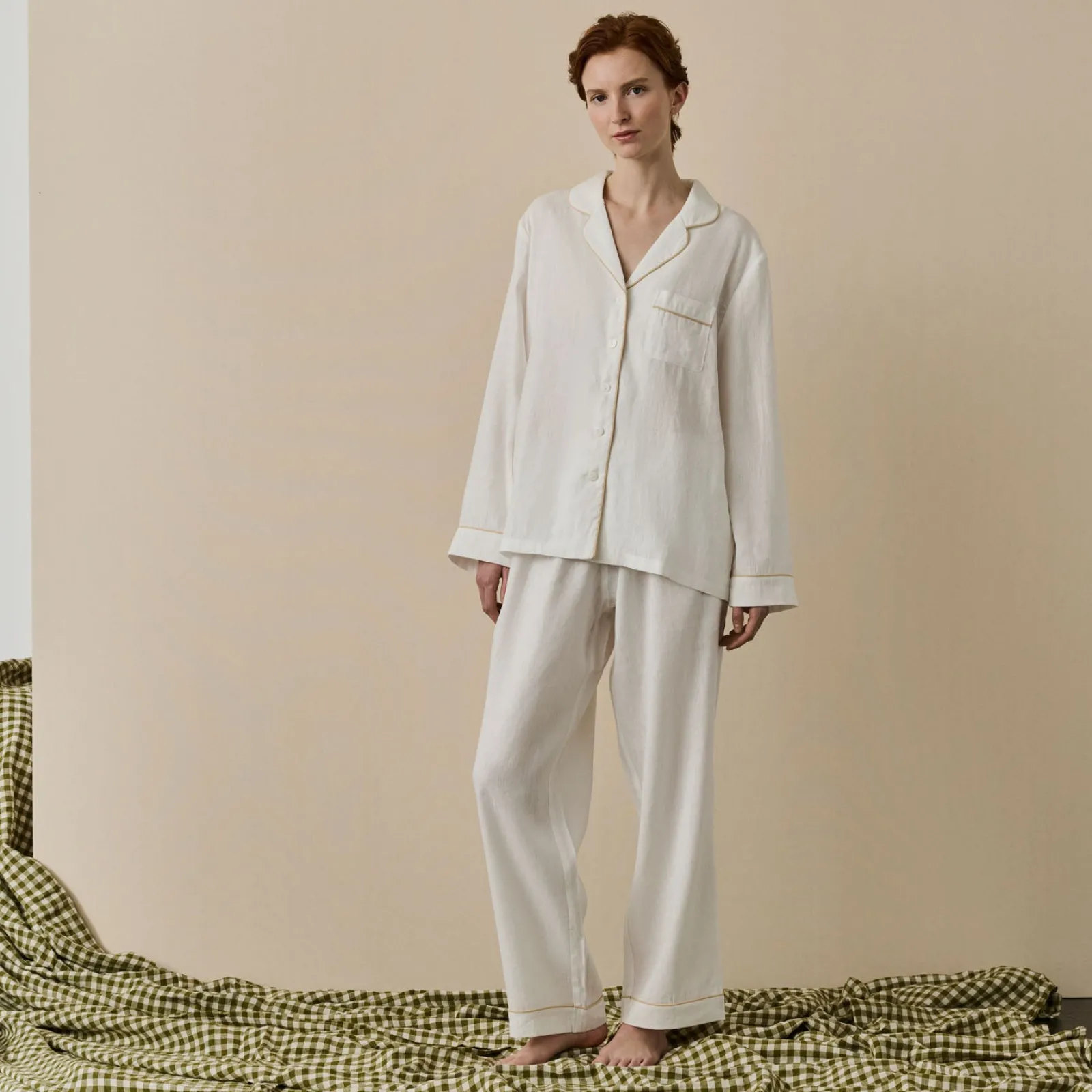 Online Linen Pajama pants Women Linen Pajamas