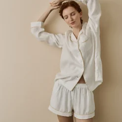 Clearance Linen Pajama Shorts Women Linen Pajamas
