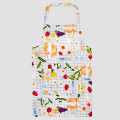 Outlet Printed Linen Apron Table Linens