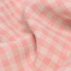 New 100% Linen Pillowcases (Pair) Gingham Bedding|Pillowcases