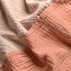 Discount Pink Clay & Birch Textured Cotton Throw Blankets & Throws|Blankets & Throws