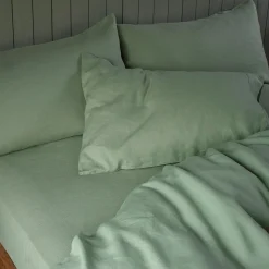 Best 100% Linen Fitted Sheet Linen Bedding|Fitted Sheets