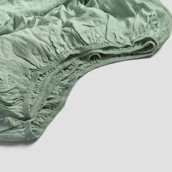 Best 100% Linen Fitted Sheet Linen Bedding|Fitted Sheets