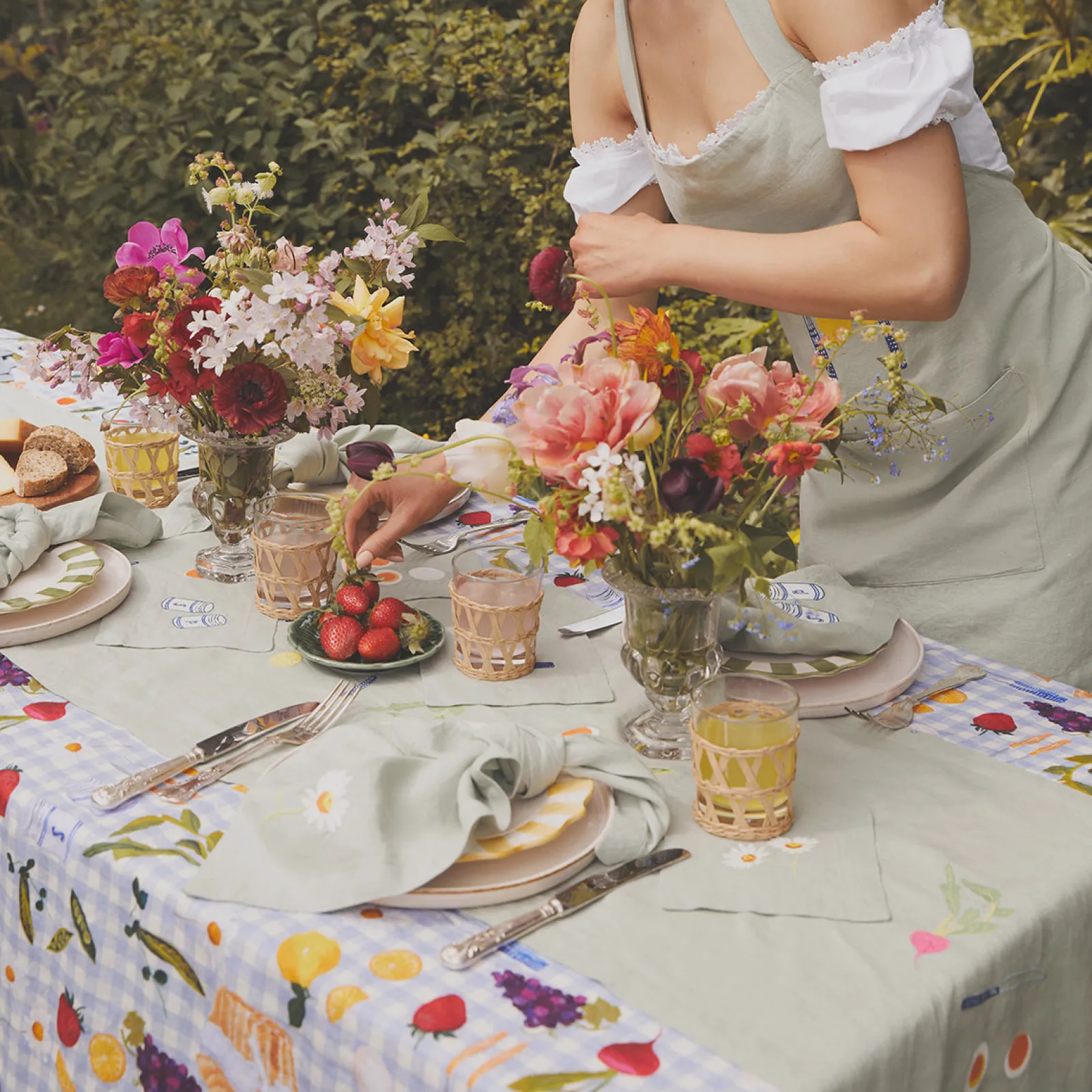 Sale Embroidered Linen Table Runner Table Linens