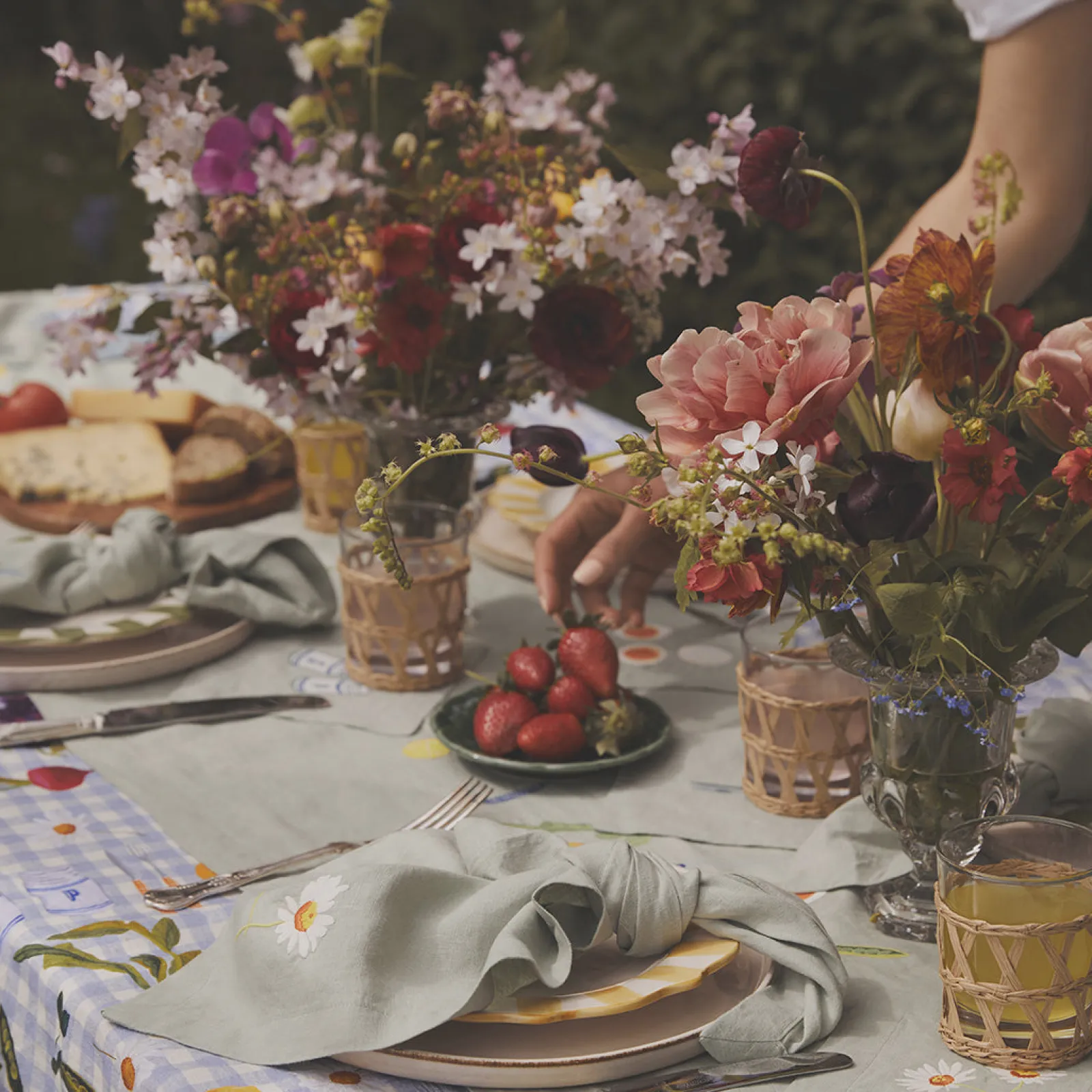Sale Embroidered Linen Table Runner Table Linens