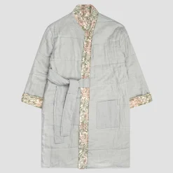 Outlet Soft Sage Honeysuckle Linen Housecoat Women Linen Pajamas|Robes