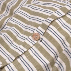 Discount Linen Blend Duvet Cover Striped Bedding|Linen Bedding