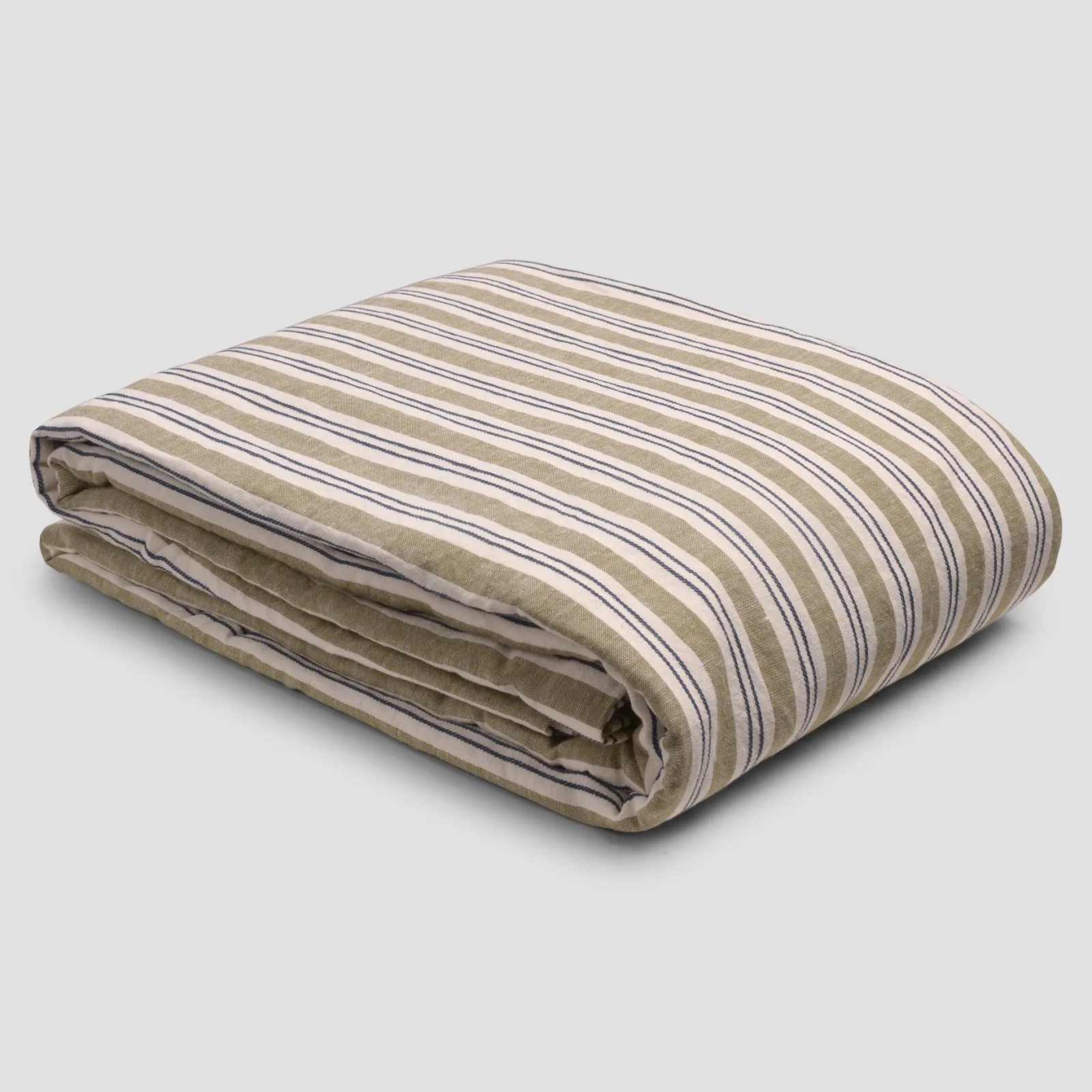 Discount Linen Blend Duvet Cover Striped Bedding|Linen Bedding
