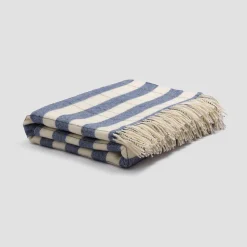 Outlet Stripe Wool Blanket Kids Linen Bedding|Kids Bedding