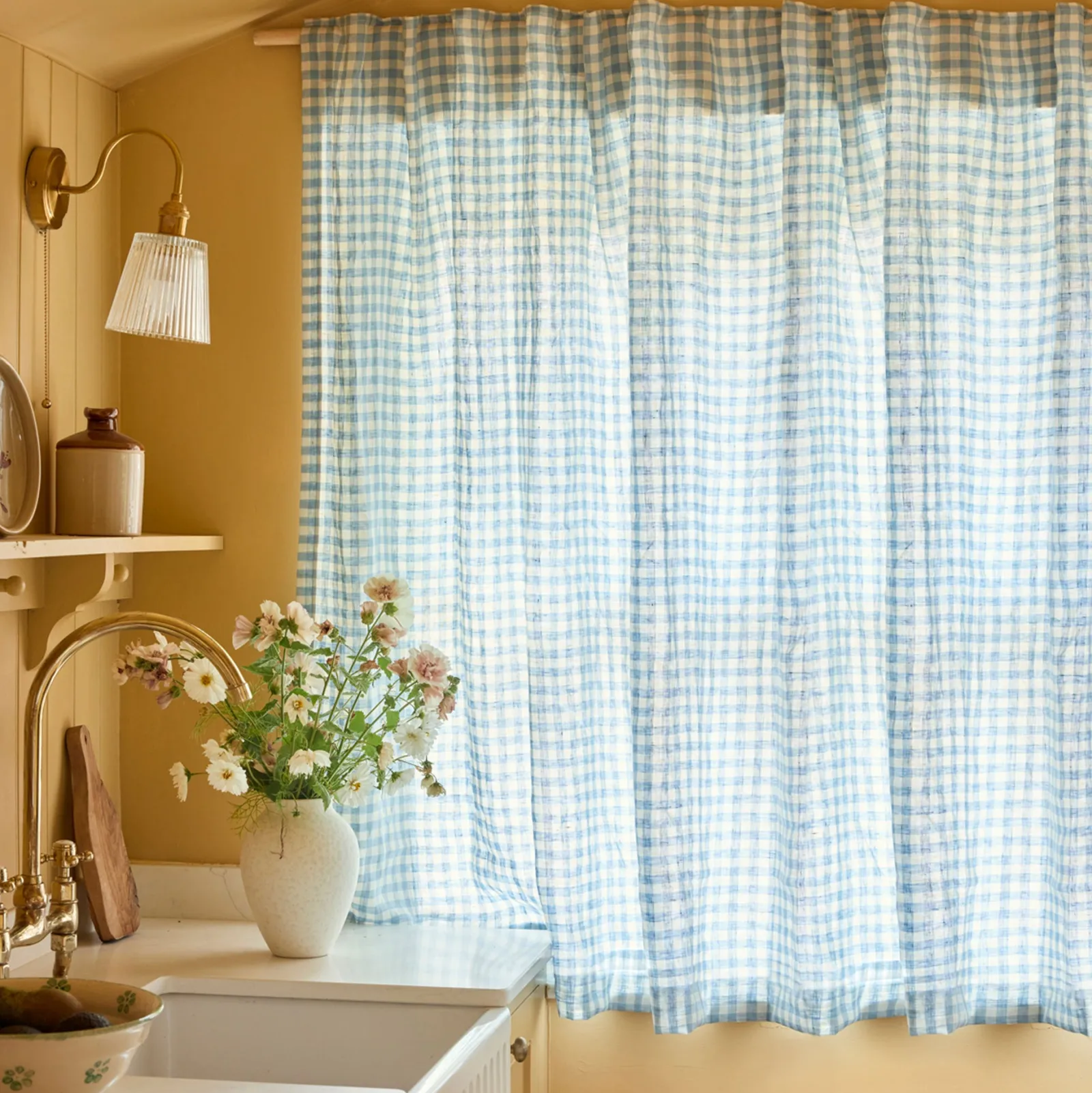 Sale Linen Blend Curtains (Pair) Curtains