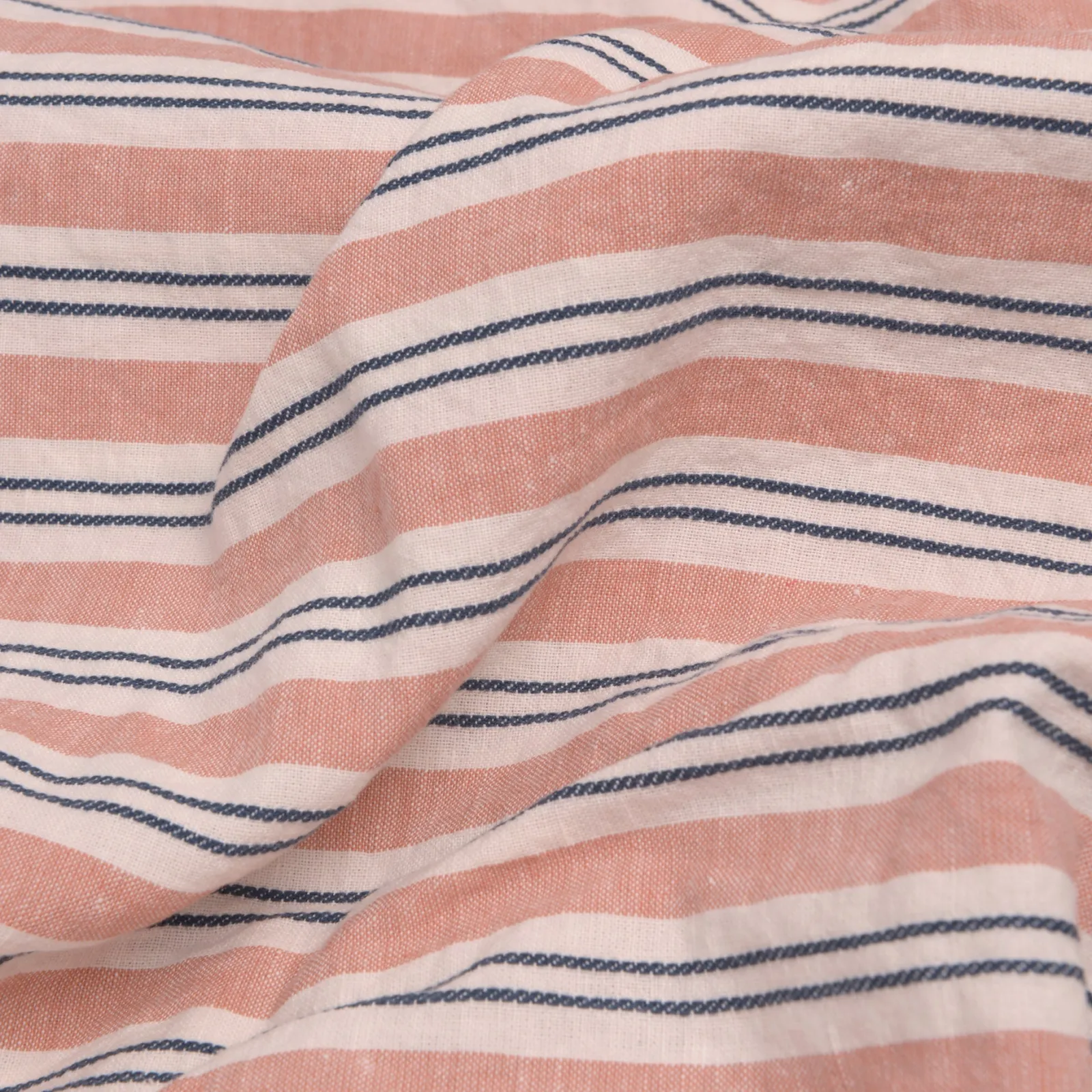 Best Linen Blend Fitted Sheet Striped Bedding|Linen Bedding